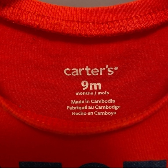 Carter's Baby Girl "Best Sister Ever" Long Sleeve Ruffle T-Shirt Size 9 Months - Picture 5 of 5